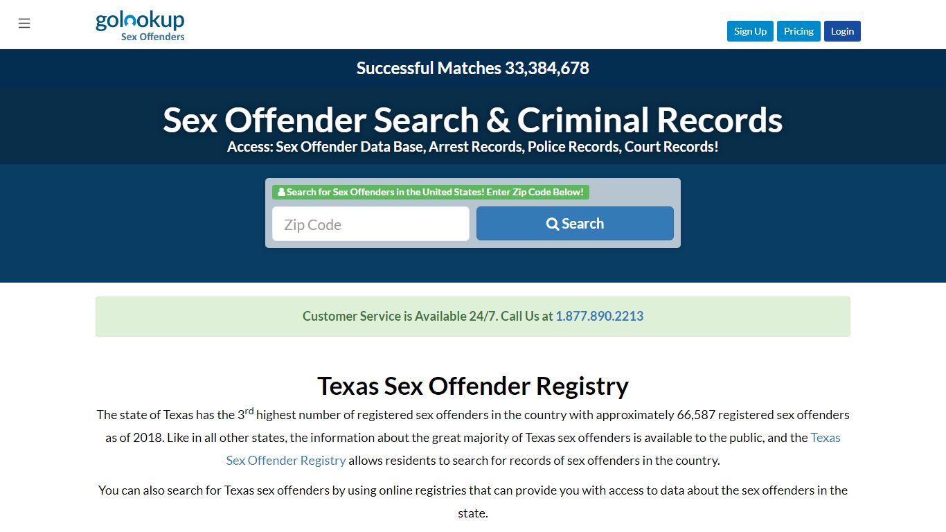 Texas Sex Offender Registry, Texas Sex Offender Search - GoLookUp